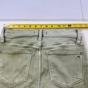 Madewell‎ 9" High Rise Skinny Crop Button Fly Jeans Womens Size 26 Green Denim thumbnail 6