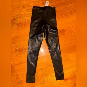 ⭐️Joie Black Faux Leather Leggings thumbnail 4