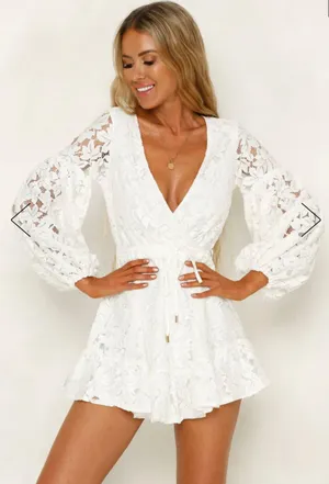 Hello Molly White Dress thumbnail 1