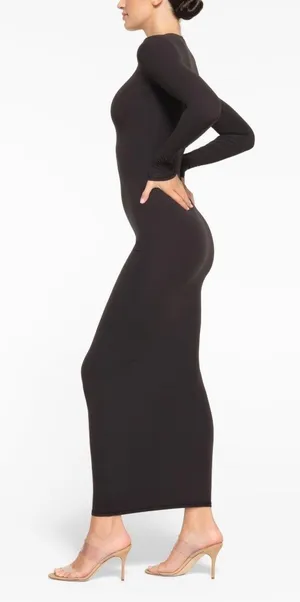 SKIMS Crew Neck Long Sleeve Dress thumbnail 2