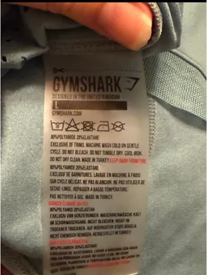 Gymshark Cropped Long Sleeve Top Blue thumbnail 6