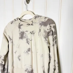Lululemon Ready to Roll Crew Shibori Dove Grey Cement Grey Sweatshirt XS/S 612 thumbnail 5
