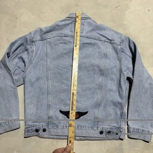 Levis 70507-4834 Denim Trucker Jacket Men's SZ M Light Wash 1992 Harley Patch thumbnail 6