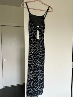 Black Midi Dress with Silver Size XS thumbnail 7
