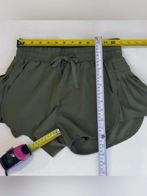 JoyLab Shorts XS Olive Green Pleated Athletic Running Gym Beach Summer Pockets thumbnail 9