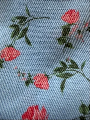 Entro Floral Print Shorts in Blue Size S thumbnail 3