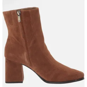 Sam Edelman Mayla Women Ankle Boot Rust Side Zip Block Heel Square Toe Size 7 thumbnail 2