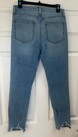 Lulus Light Wash High Rise Distressed Skinny Jeans Size 29 thumbnail 6