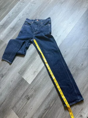 Madewell Mid Rise Stovepipe Jeans Dark Wash 25” Waist thumbnail 8