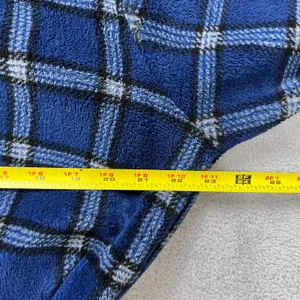 Tommy Bahama‎ Mens Blue Plaid Plush Fleece Bath Robe Small/Medium S/M Loungewear thumbnail 6