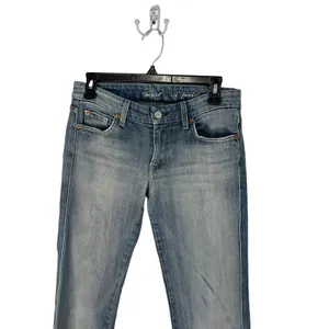 7 For All Mankind Size 28 Light Wash‎ Low Rise Straight Jeans thumbnail 2