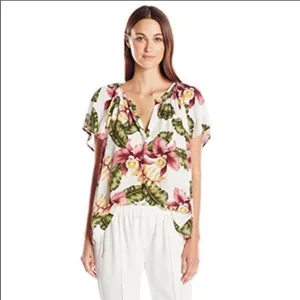 Show me‎ your Mumu flowy Hawaiian blouse size small thumbnail 3