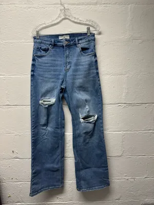 Buckle Risen High Rise Wide Leg Jeans thumbnail 2