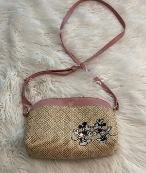 Disney Pink and Tan Crossbody Bag with Elegant Design BNWOT thumbnail 1