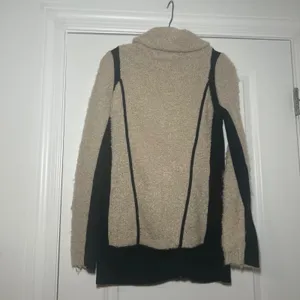 Sparrow Anthropologie Women Beige Black Wool Mohair Blend Zip Front Cardigan S thumbnail 7
