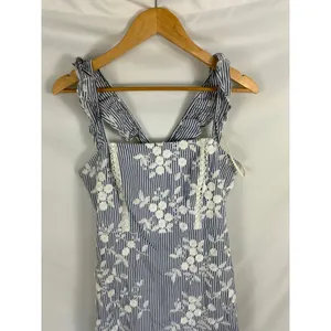 Sam Edelman Embroidered Eyelet Ruffle Sleeve Dress Size 8 thumbnail 5