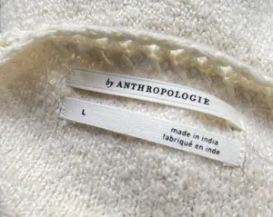 Anthropologie Valeria cream knit relaxed fit textured pullover sweater thumbnail 4