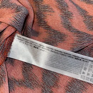 Mango Womens Animal Print Elastic Waist Flowy Midi Skirt Red Orange Black Size L thumbnail 7