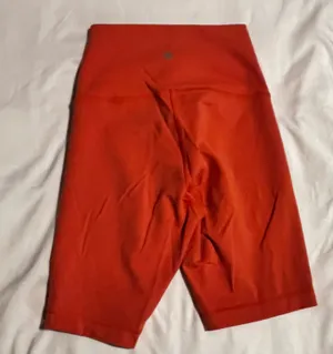 Womens sz6 Lululemon Wunder Train HR Short 8" Crunch Warm Coral thumbnail 2