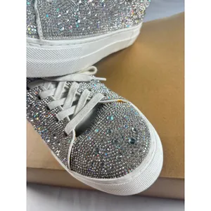 Betsey Johson Sidney Rhinestone Platform Sneakers Womens 8.5 thumbnail 3