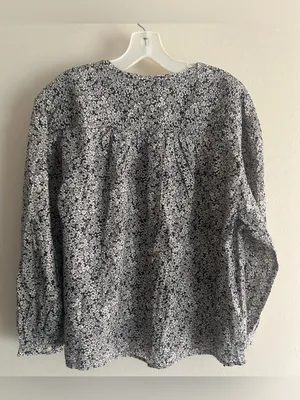 Women’s Floral Print Peasant Top size Large NWT thumbnail 2