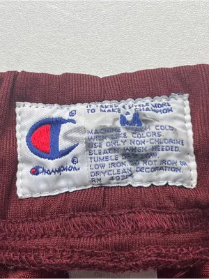 Champion 90’s Maroon Women's Athletic Basketball Shorts with White Trim thumbnail 7