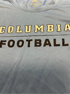 Columbia University Football Nike Tee Shirt Sz L Unisex/Women Blue Long Sleeve thumbnail 3
