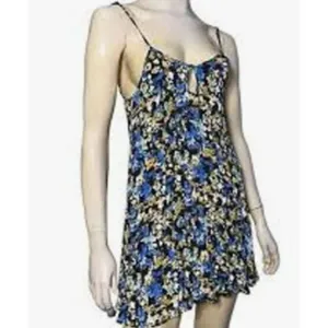 For Love and Lemons Women's Blue and Yellow Dress S thumbnail 2