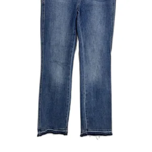 Judy Blue‎ Jeans Juniors 3/26 Blue High Rise Slim Boot Raw Hem Stretch Denim thumbnail 3