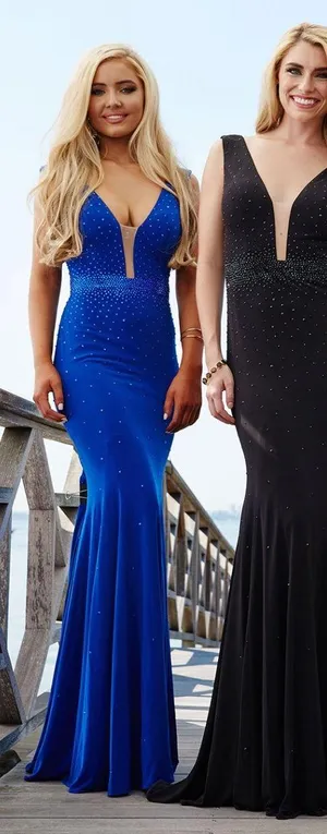 Jovani Royal Blue Gown thumbnail 1