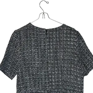 Nanette‎ Lepore Women's Dress Tweed Fringe Sheath Knee Length Black White 10 NWT thumbnail 11