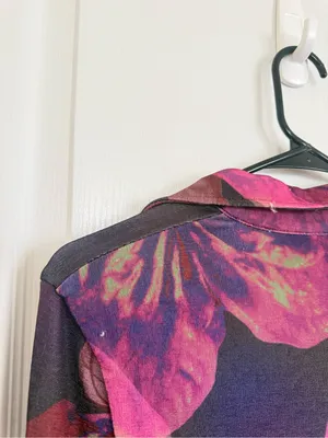 With Jeán Andy Dress in Flamboyant Anthurium Print thumbnail 7