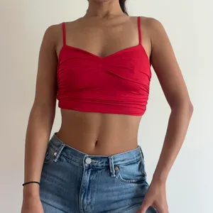 Red Going Out Tank Top Cropped thumbnail 1