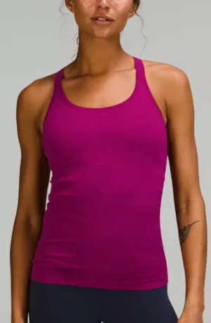 Lululemon Ebb to Street Tank Top Magenta Purple 8 thumbnail 1