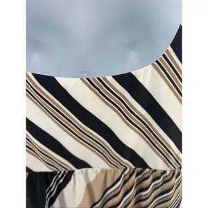 Soma Dress Womens S Midi Square Neck Pockets Sharkbite Hem Diagonal Stripe thumbnail 13