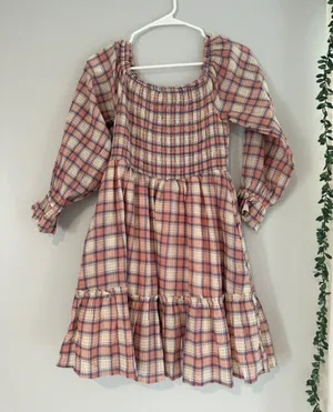 Pink Gingham Dress thumbnail 1