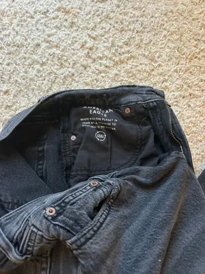 American eagle ripped black jeans  thumbnail 3