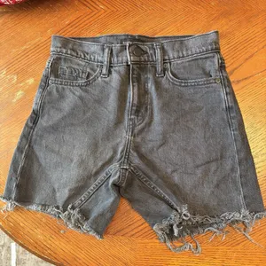 Banana Republic Sz 24‎ High Rise Shorts Black Denim Cutoffs Summer Casual thumbnail 1