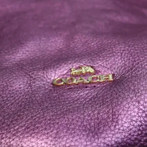Coach Hallie Pebble Leather Shoulder Bag Metallic Berry F80271‎ Hobo Redefined thumbnail 3