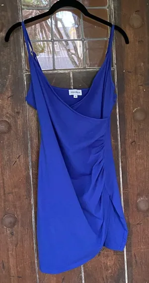 Superdown | Royal Blue Mini Dress Ruched thumbnail 1
