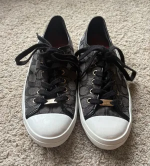 Coach Black Signature Canvas Low-Top Sneakers thumbnail 1