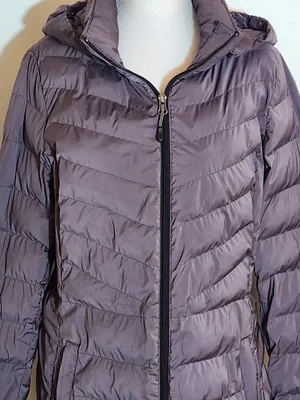32 Degrees Dusty Purple Hooded Puffer Jacket Size Medium thumbnail 2