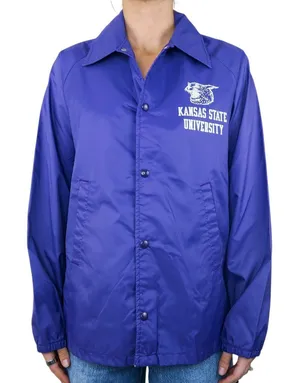 Vintage 80s David Peyser Kansas State Wildcats Windbreaker thumbnail 1