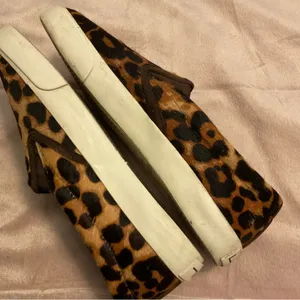 Lauren Ralph Lauren Cedar II Slip On Shoes Womens 6B Leopard Print Calf Hair thumbnail 8