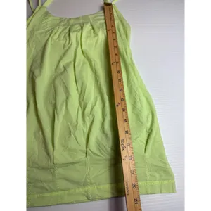 Lululemon Size 6‎ Neon yellow green Athletic Tank Top Built-In Bra Activewear thumbnail 8