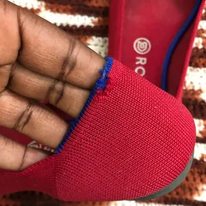 Rothy’s Red Round Toe Ballet Ballerina Flats Shoes Size 9 thumbnail 8