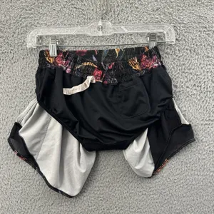 Lululemon Hotty Hot Low Rise Shorts 4" Veiled Floral Black Athletic‎ Running W 4 thumbnail 5