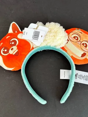 Disney Pixar Turning Red Mei Panda Power Plush Ears Headband NEW thumbnail 2