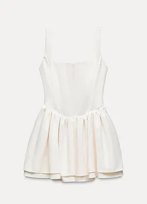 dress mini corset inspired ruffled balloon bodycon summer cocktail wedding thumbnail 14