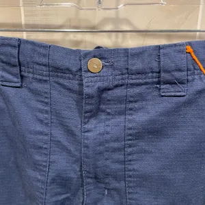 Cute navy Carhartt broken in work cargo pants pink orange trim chore thumbnail 11